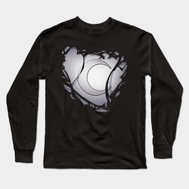 Moon Emblem Long Sleeve T-Shirt by VanHand